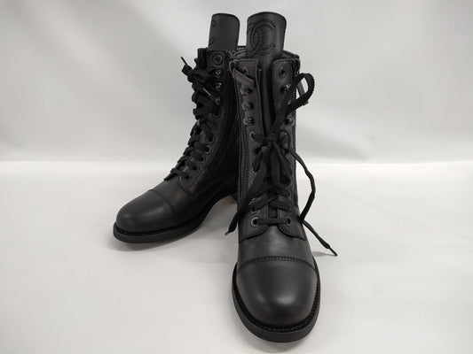 CHANEL Matelasse Lace-up Other Shoes