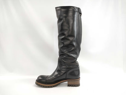 CHANEL Leather Long Boots Other Shoes