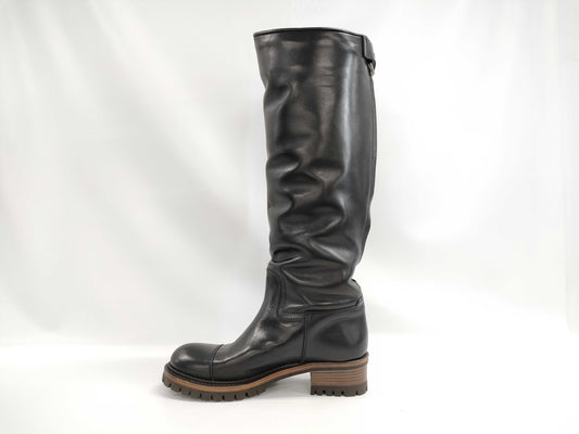 CHANEL Leather Long Boots Other Shoes