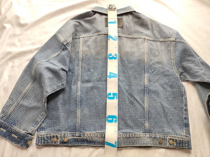 MARC JACOBS Crystal Denim Big Trucker Denim Jacket 2S4RJC0 Jacket