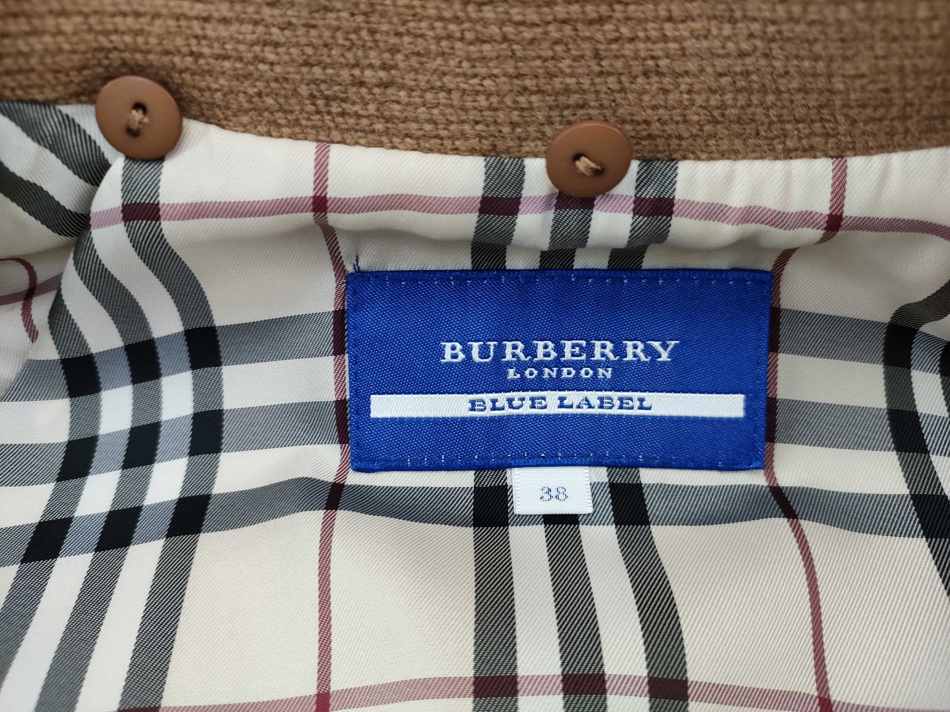 BURBERRY Blue Label Nova Check Coat Jacket