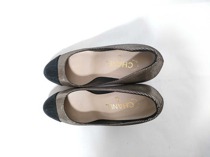 CHANEL Heel Coco Mark Pumps