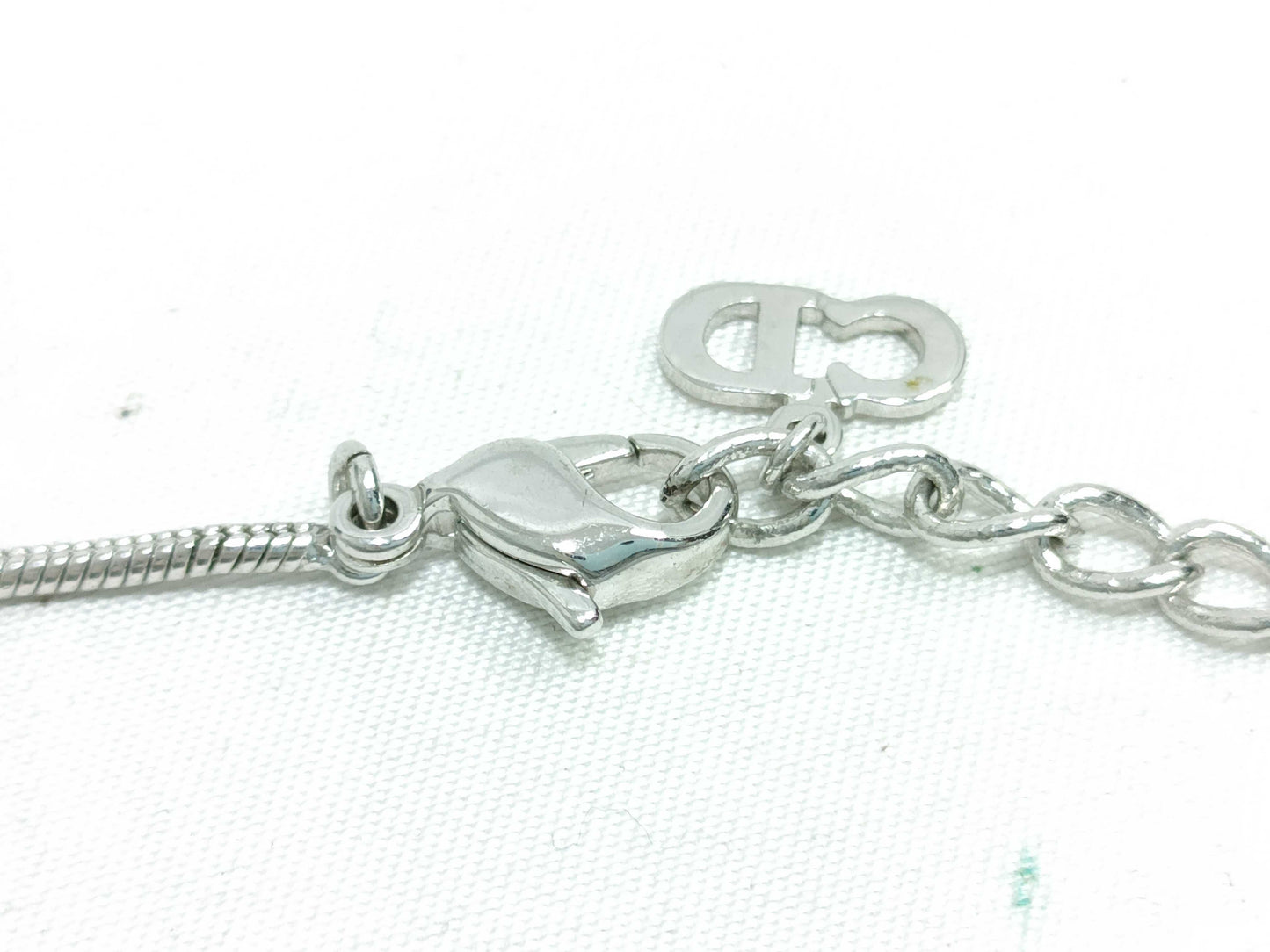 Dior logo plate necklace necklace