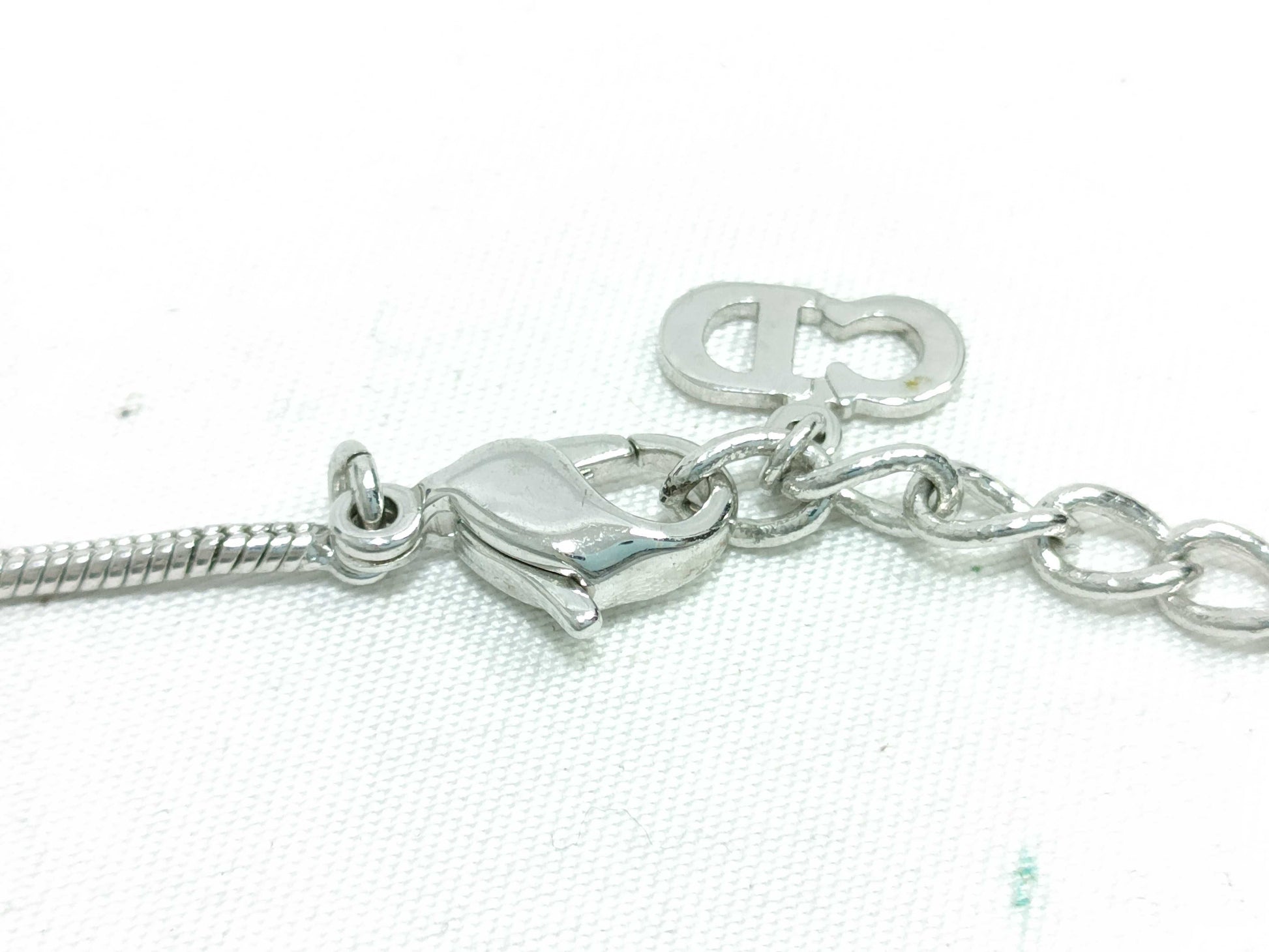Dior logo plate necklace necklace