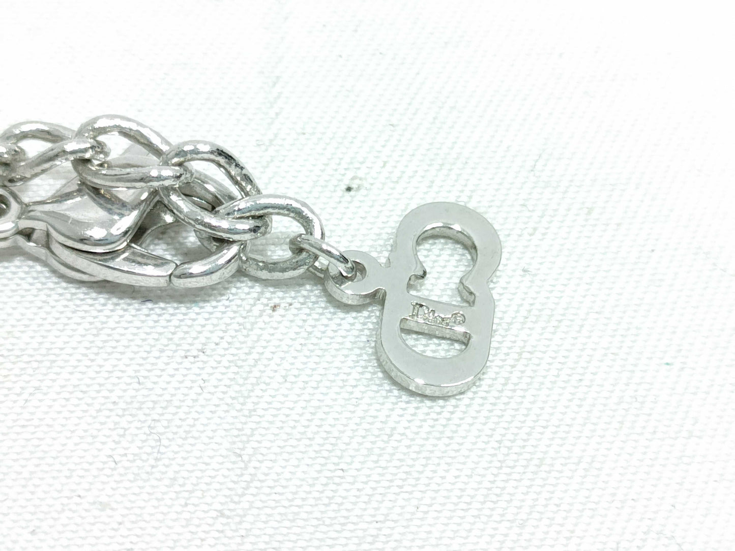 Dior logo plate necklace necklace