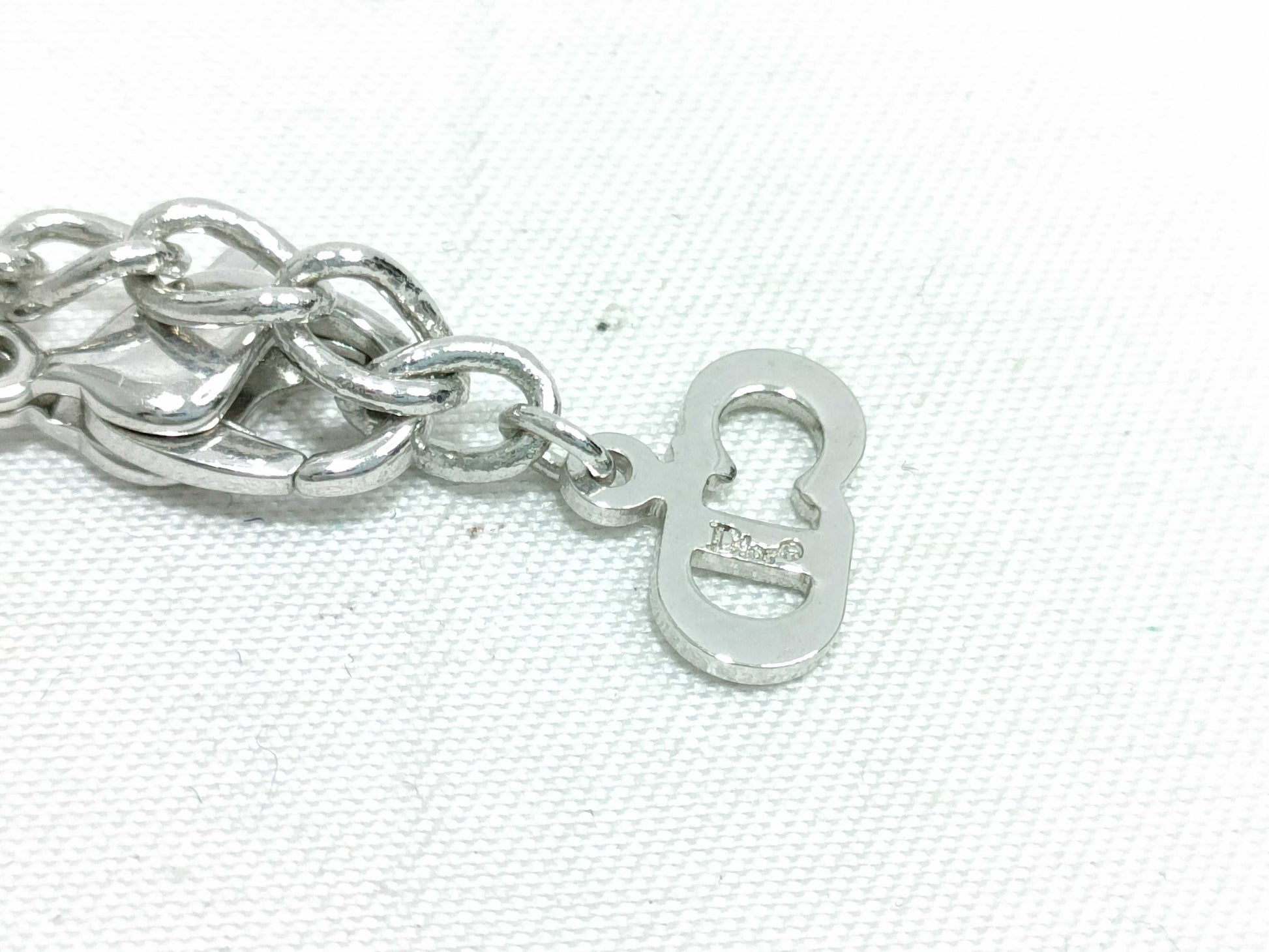 Dior logo plate necklace necklace
