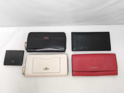 5 COACH wallets/coin cases, Chloe/FURLA wallets