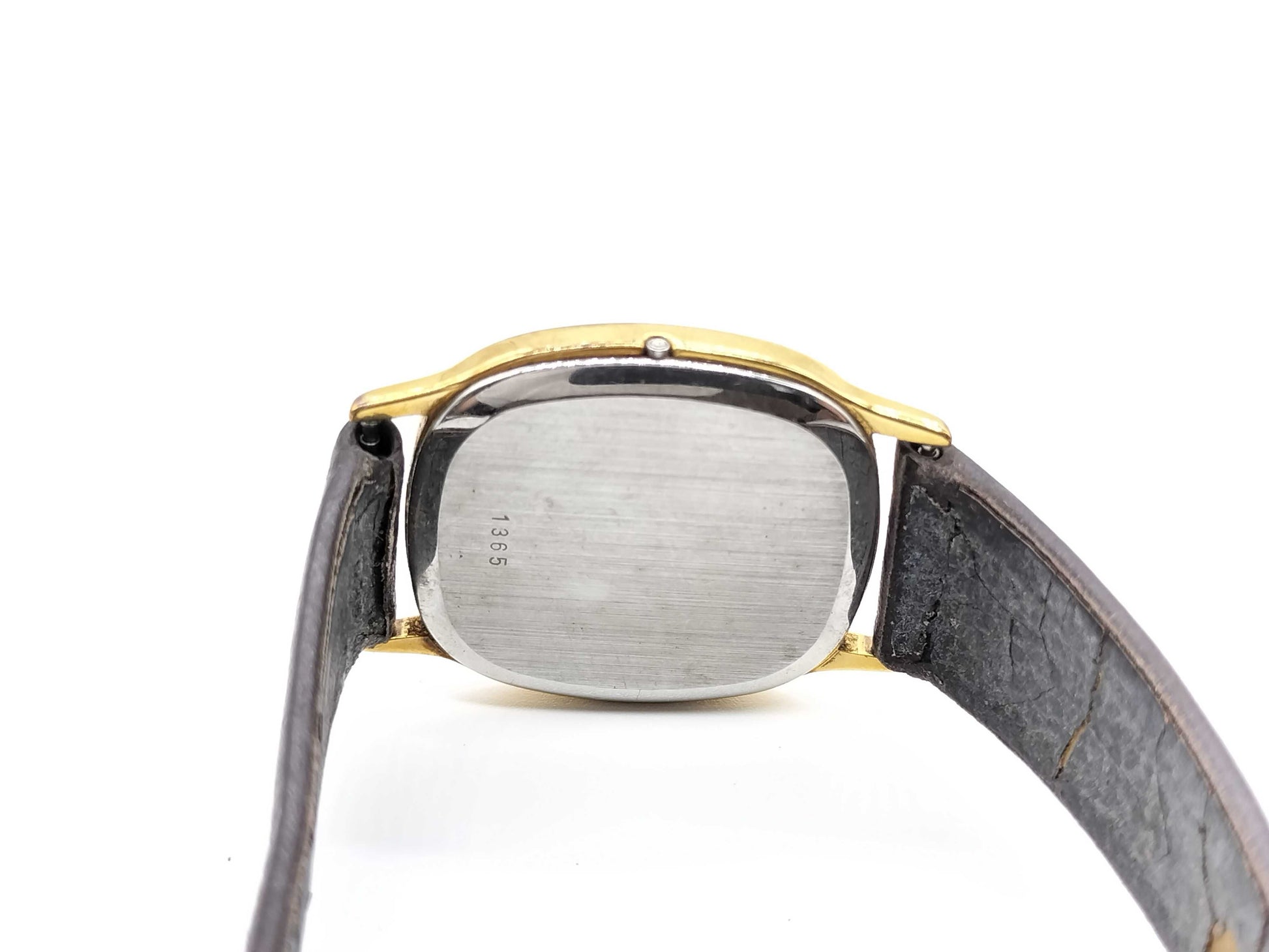 OMEGA Devil Square Unmoving Leather Dark Brown Men's Watch