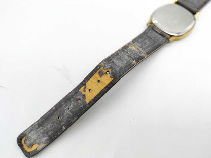 OMEGA Devil Square Unmoving Leather Dark Brown Men's Watch