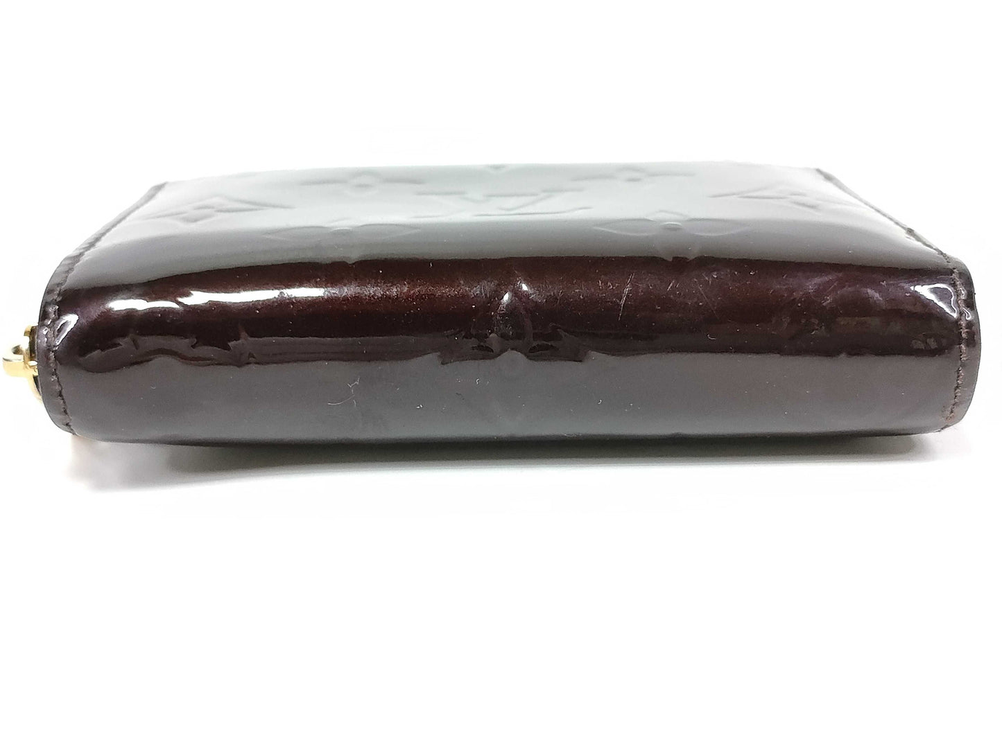 LOUIS VUITTON Vernis M93607 Zippy Coin Amaranth Coin Case