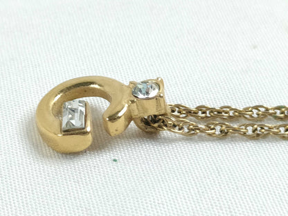 GIVENCHY G logo necklace with stone