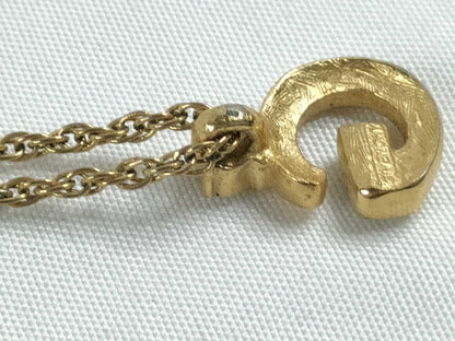 GIVENCHY G logo necklace with stone