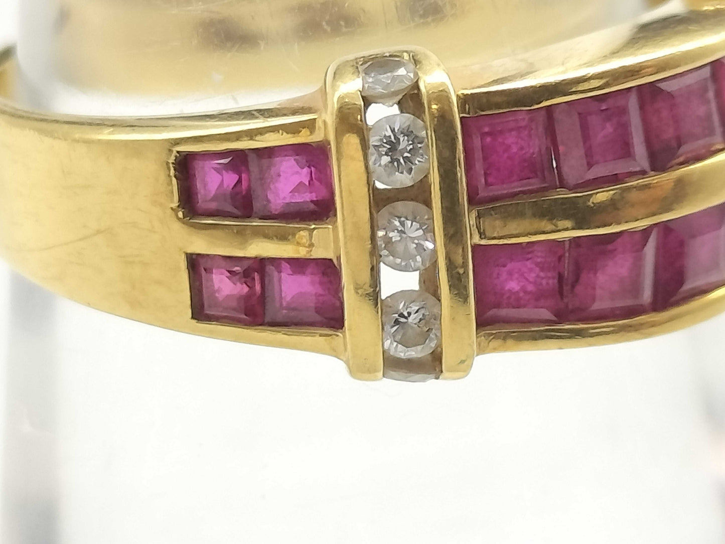 MIKIMOTO R1.21ct D0.15ct K18 4.5g Ring 