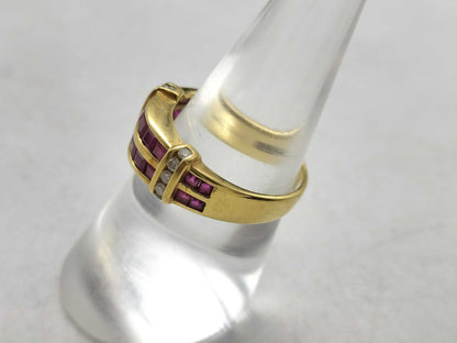 MIKIMOTO R1.21ct D0.15ct K18 4.5g Ring 