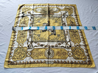 HERMES Carré 90 Lotus Flower Scarf 