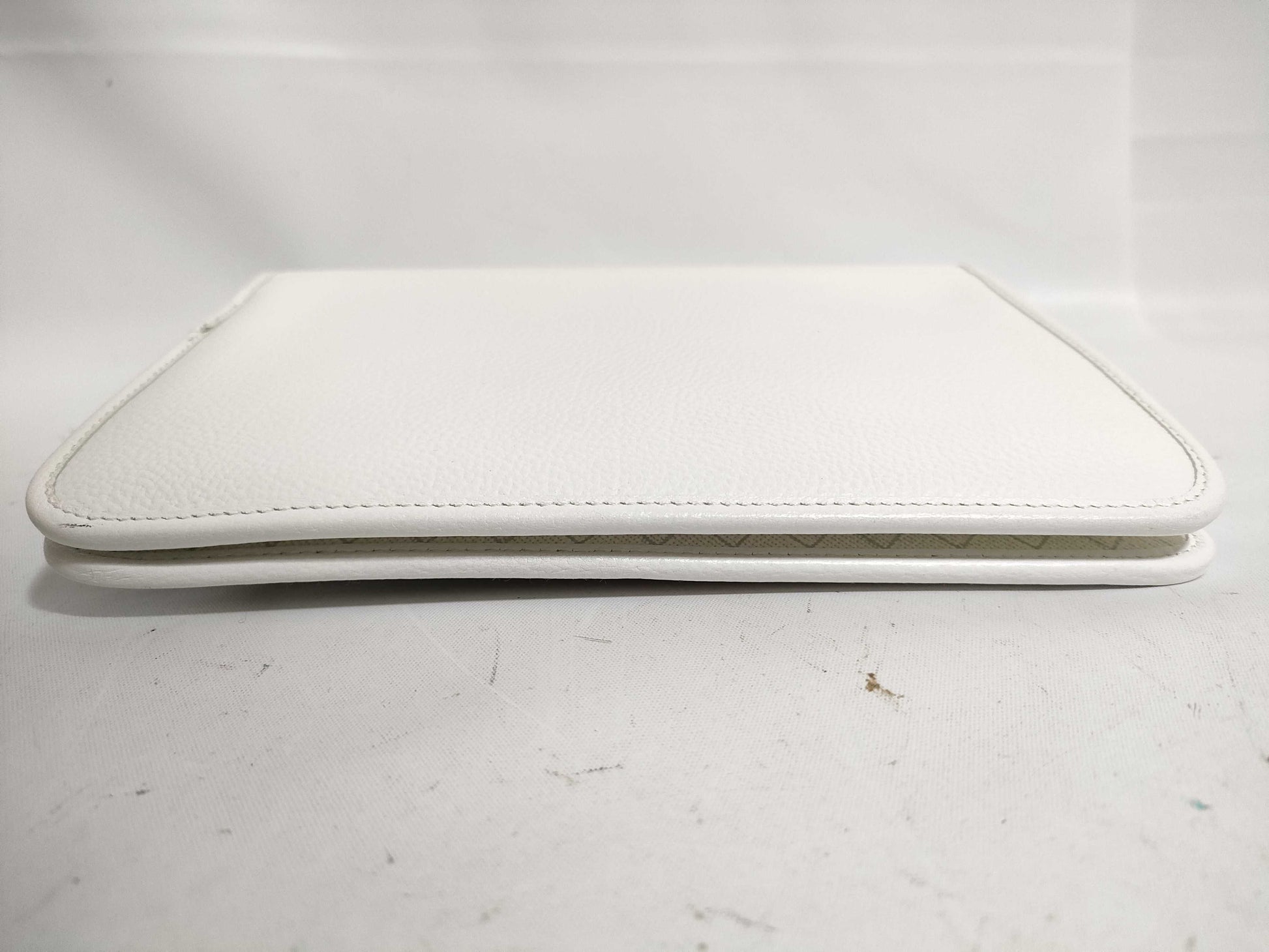 Dior Honeycomb Leather Chain Shoulder White Shoulder Bag