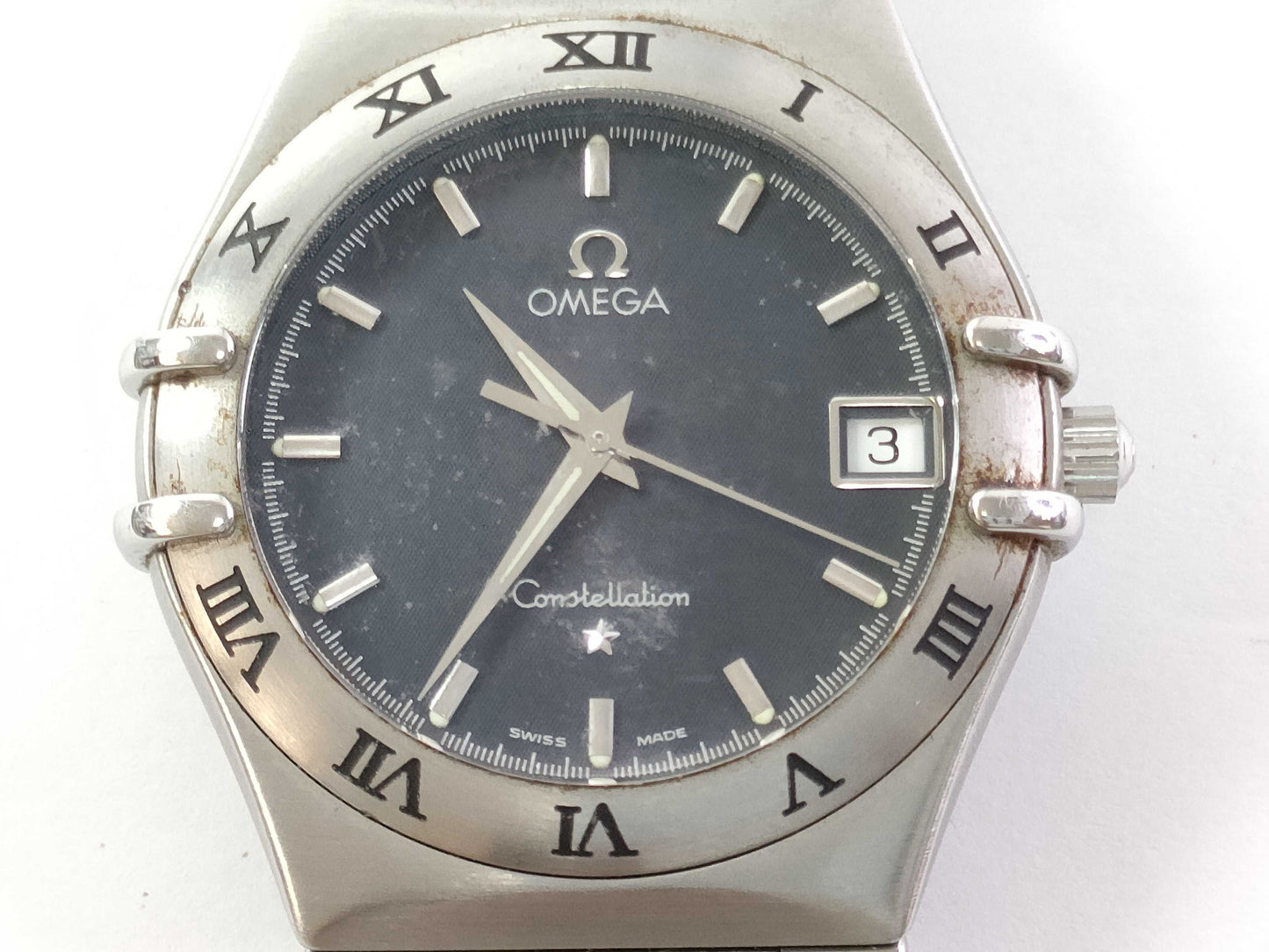 OMEGA Constellation Date Black Dial Unmoving Boys' Watch