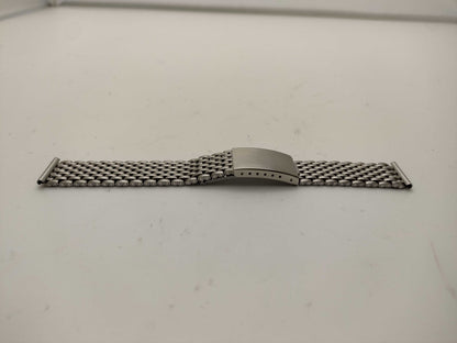 Mr. Beads 20mm 9-Rice Bracelet Stainless Steel Band Men's Watch