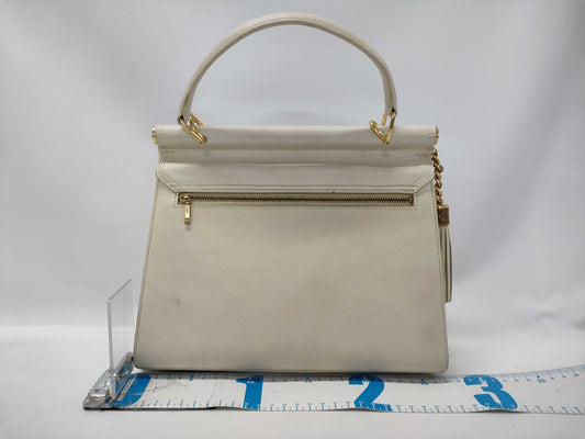 Leather 2-way handbag