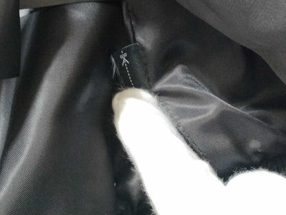 COACH Embossed Leather Sweatshirt/Black Jacket