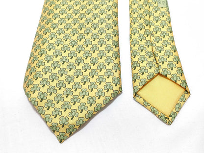 HERMES Clover Pattern Tie