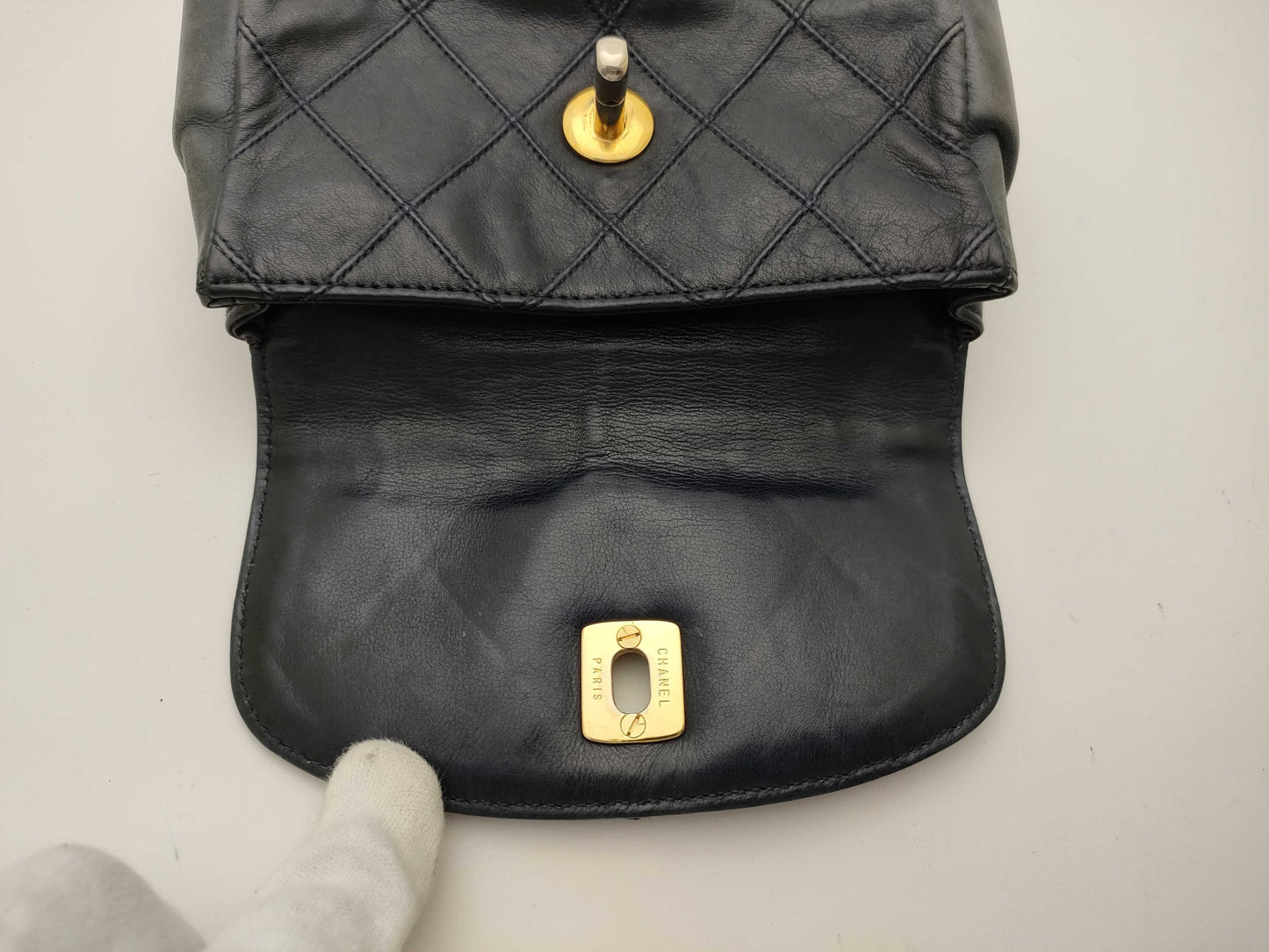 CHANEL Bicolore/Waist Pouch/Strap Missing Waist Bag