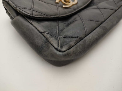 CHANEL Bicolore/Waist Pouch/Strap Missing Waist Bag