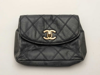 CHANEL Bicolore/Waist Pouch/Strap Missing Waist Bag