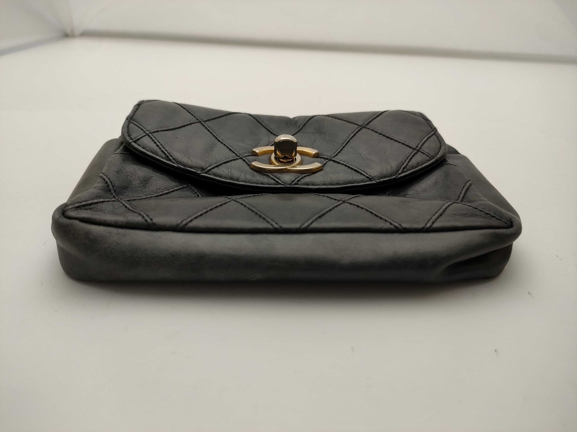 CHANEL Bicolore/Waist Pouch/Strap Missing Waist Bag