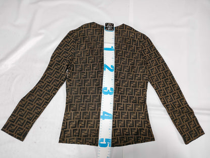 FENDI Zucca print Zucca top cardigan