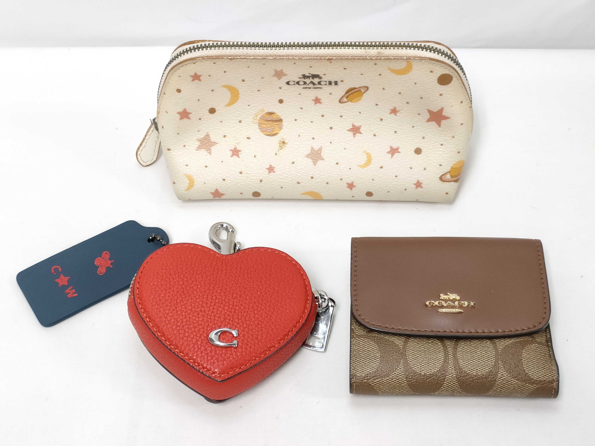 COACH Heart Pouch/Wallet Set Wallet