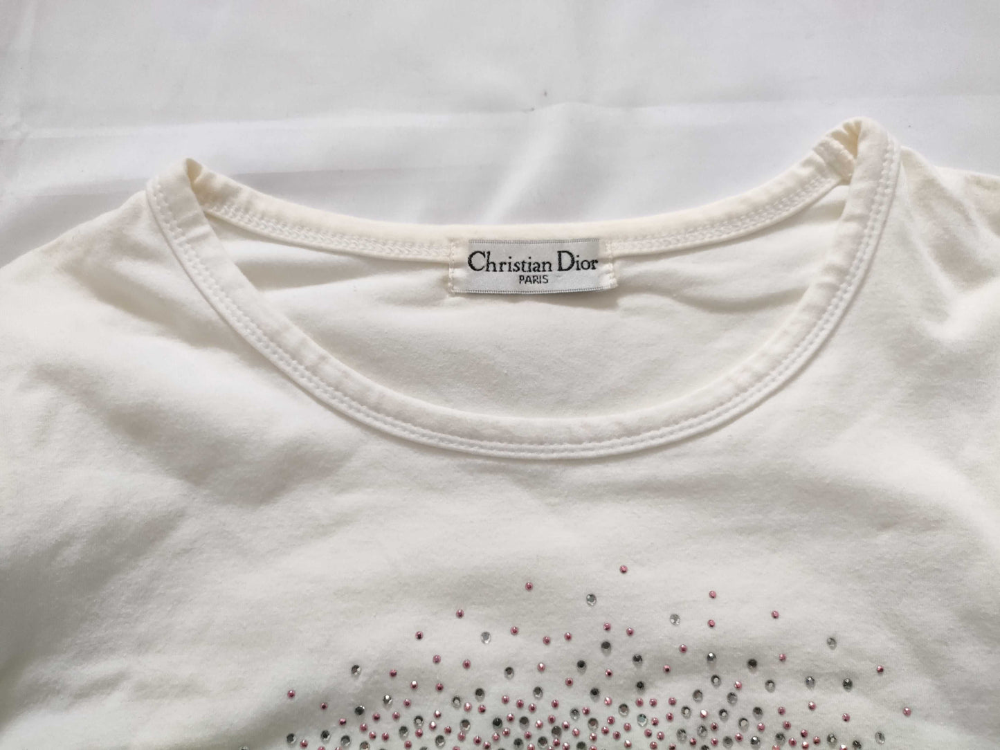 Dior T-shirt with jeweled logo