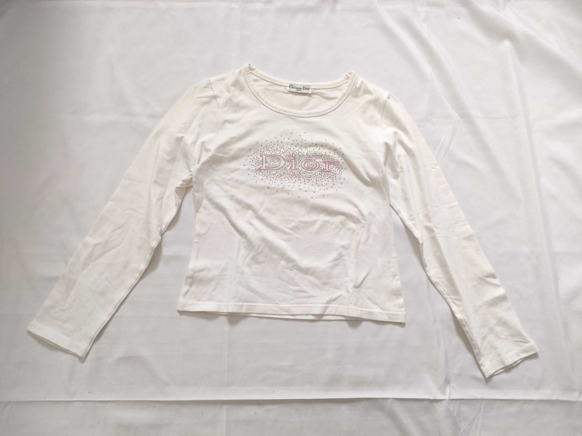 Dior T-shirt with jeweled logo