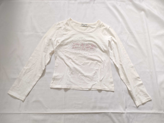 Dior T-shirt with jeweled logo