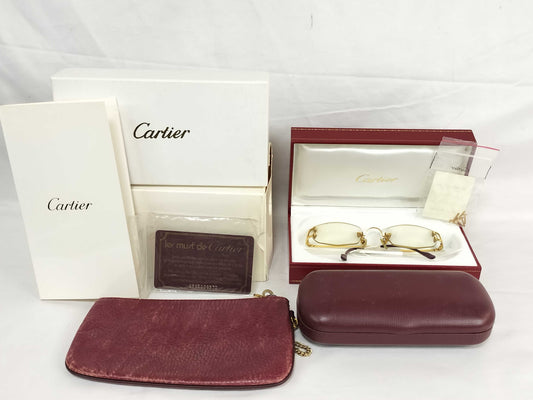  Cartier Gold Eyeglasses 19.5g Sunglasses