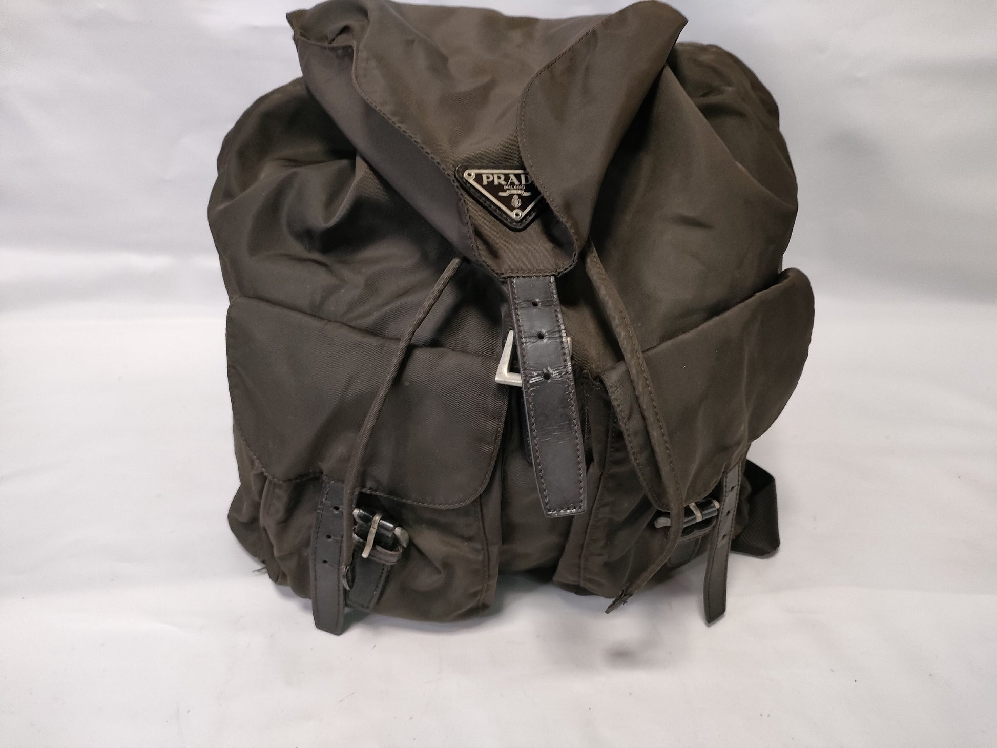 PRADA nylon backpack, brown