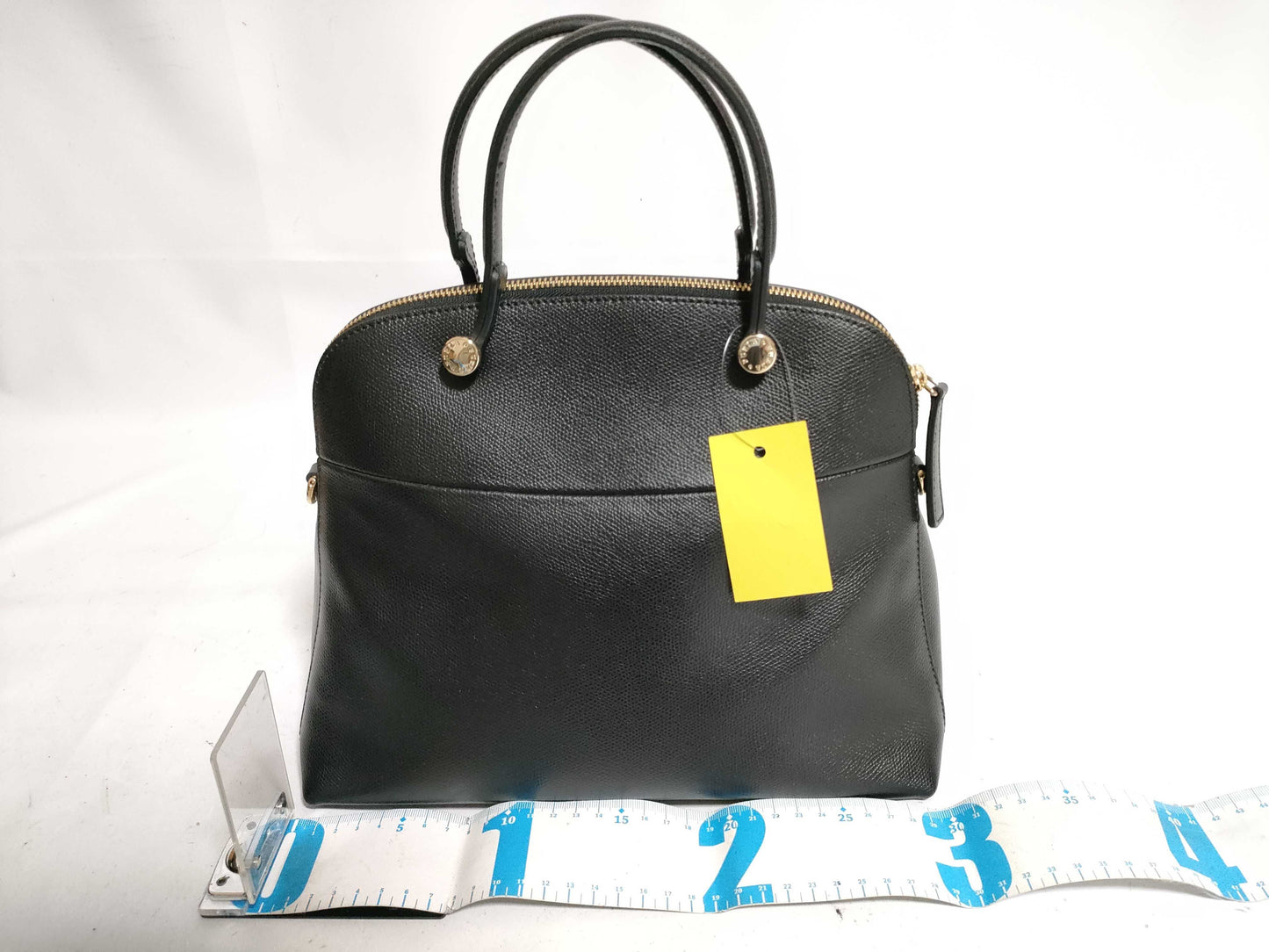 FURLA Piper Leather 2WAY Handbag Shoulder Tote Crossbody Handbag