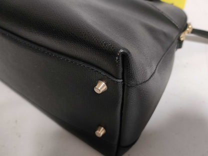 FURLA Piper Leather 2WAY Handbag Shoulder Tote Crossbody Handbag