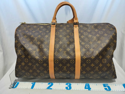 LOUIS VUITTON Monogram M41414 Keepall Bandouliere 55 Boston Bag