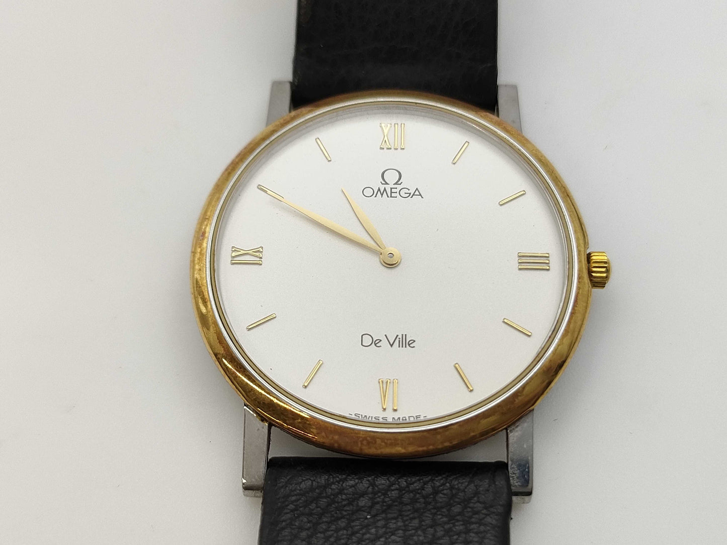 OMEGA Devil Leather Belt Women's Watch