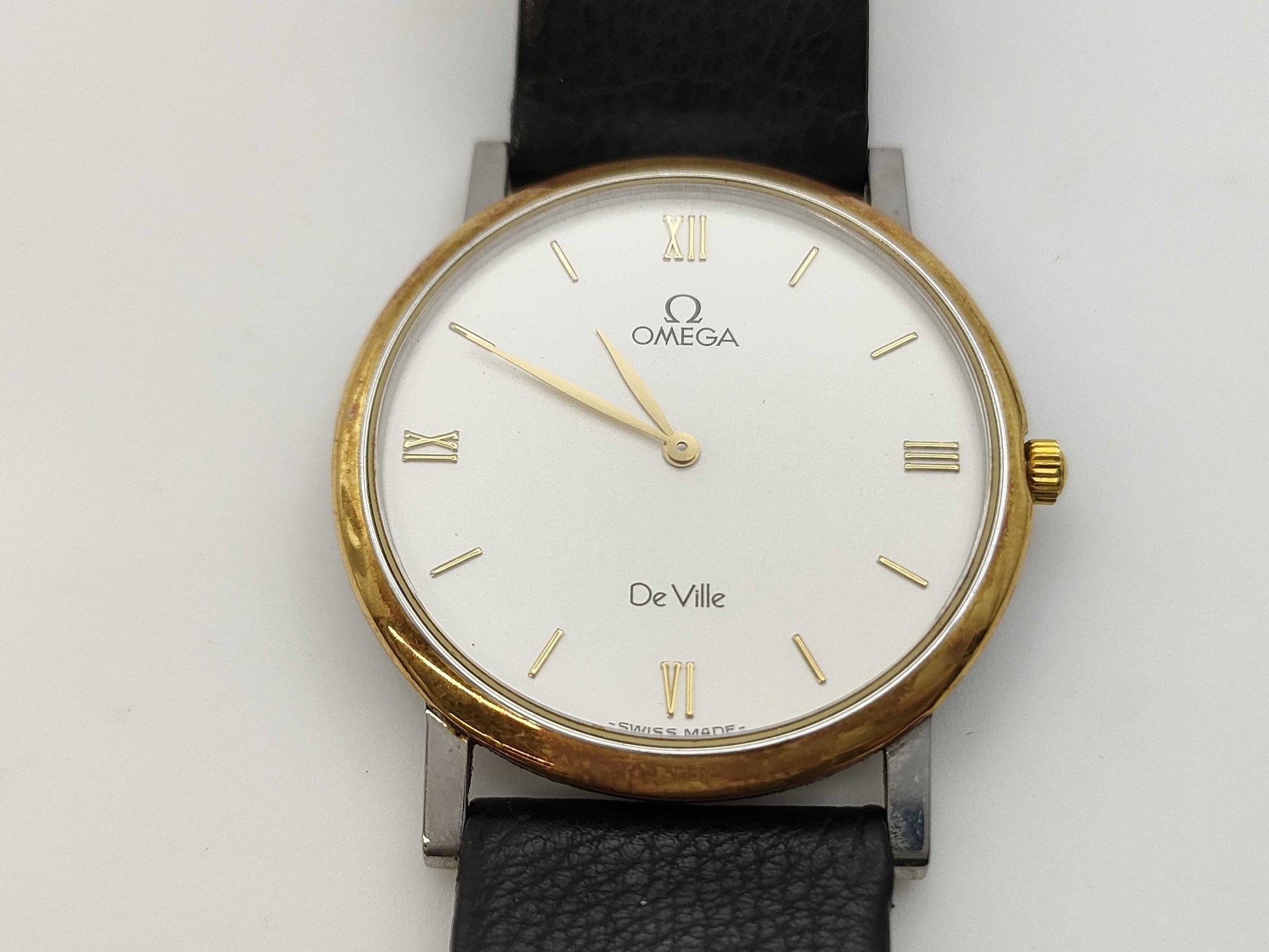 OMEGA Devil Leather Belt Women's Watch