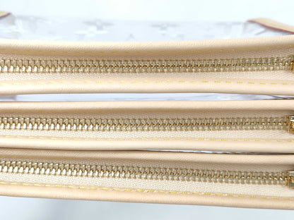 LOUIS VUITTON Monogram Vinyl Trio Toilette Pouch, Complete