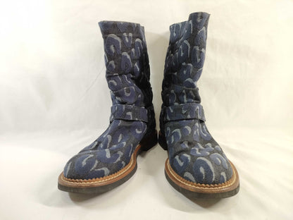 LOUIS VUITTON Leopard print half boots, boots, denim, other shoes