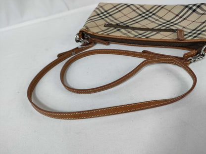 BURBERRY Blue Label Blue Label/Check/Shoulder/Canvas Shoulder Bag