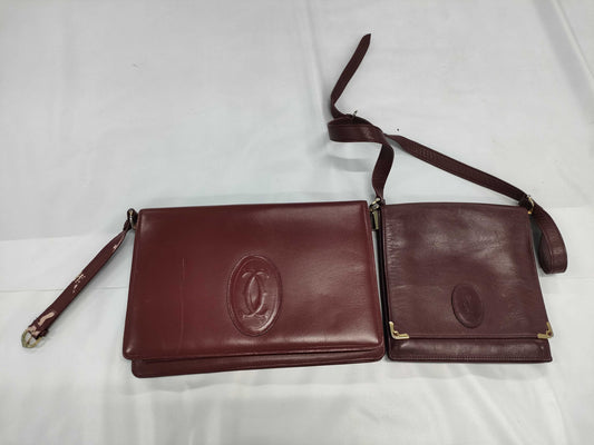 Cartier Leather Shoulder Bag *2 pieces Shoulder Bag