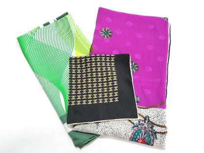 CHANEL/Rolex/Dior Scarf 3-Piece Set