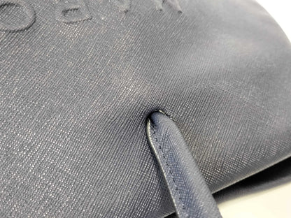 MARC JACOBS Leather Tote Bag Navy Tote Bag