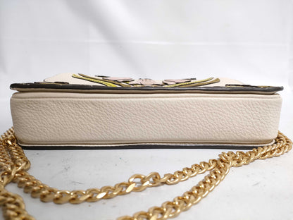 Tory Burch Floral/Leather/2Way Chain Shoulder Bag Shoulder Bag