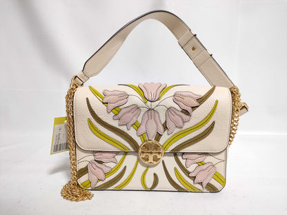 Tory Burch Floral/Leather/2Way Chain Shoulder Bag Shoulder Bag
