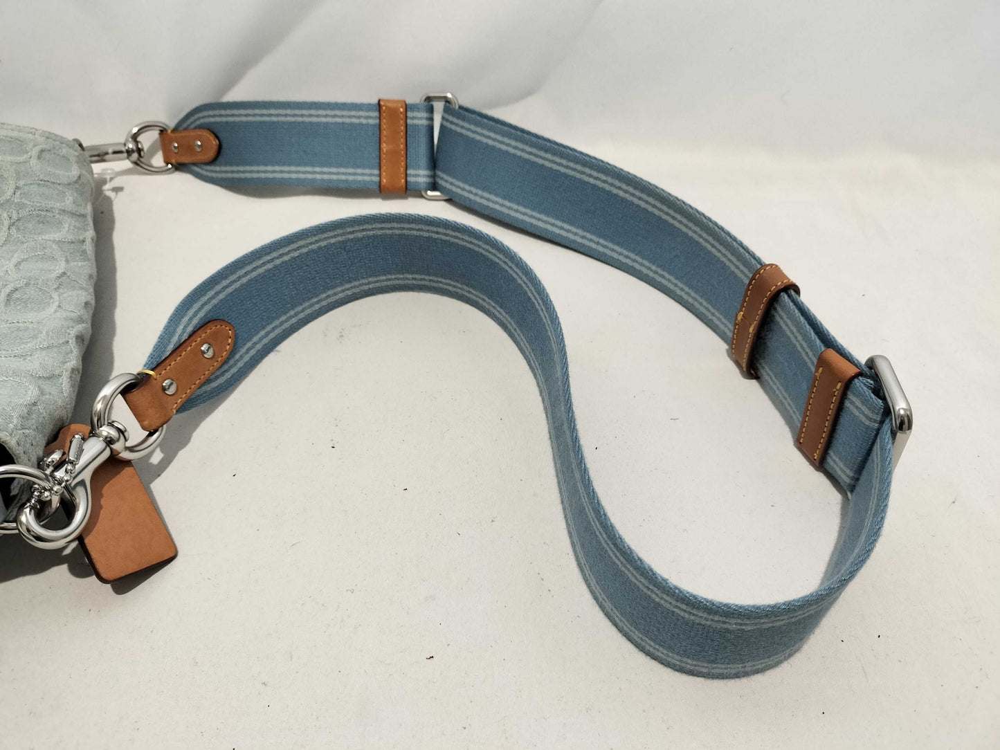 COACH Signature Soft Dubby Signature Denim Shoulder Bag